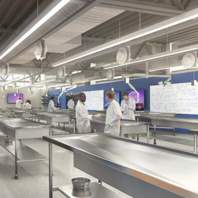 rendering of lab space