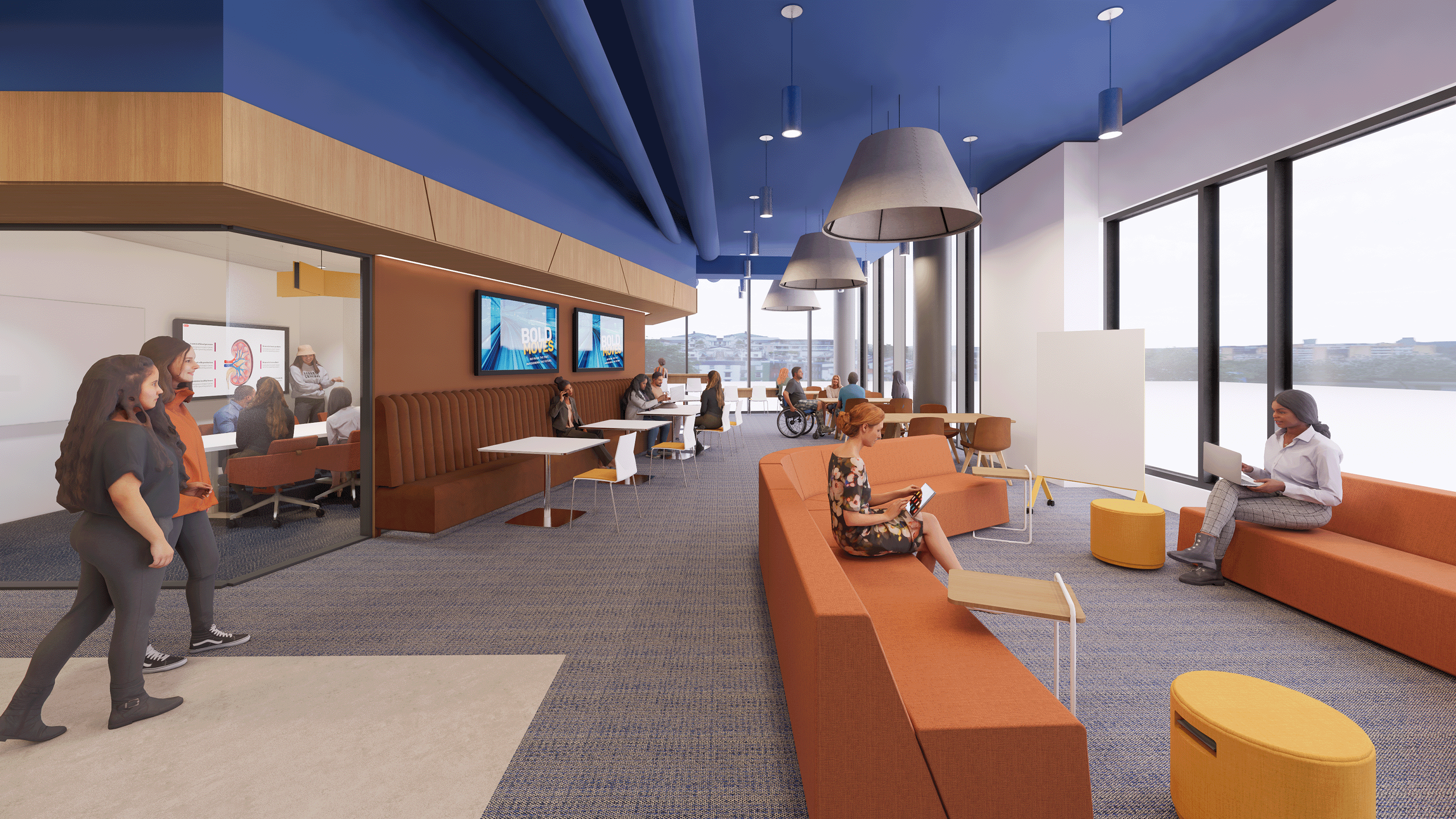 Interior Rendering of a Common Area