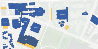 A visual of the Oakland campus map