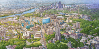 sketch of pitt campus